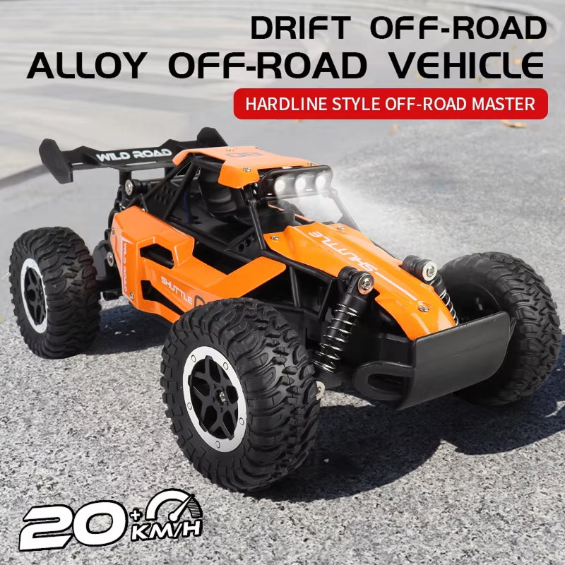 DriftXigo High-Speed RC Car – 4WD Remote Control Sports Car with LED Lights & Interchangeable Tyres