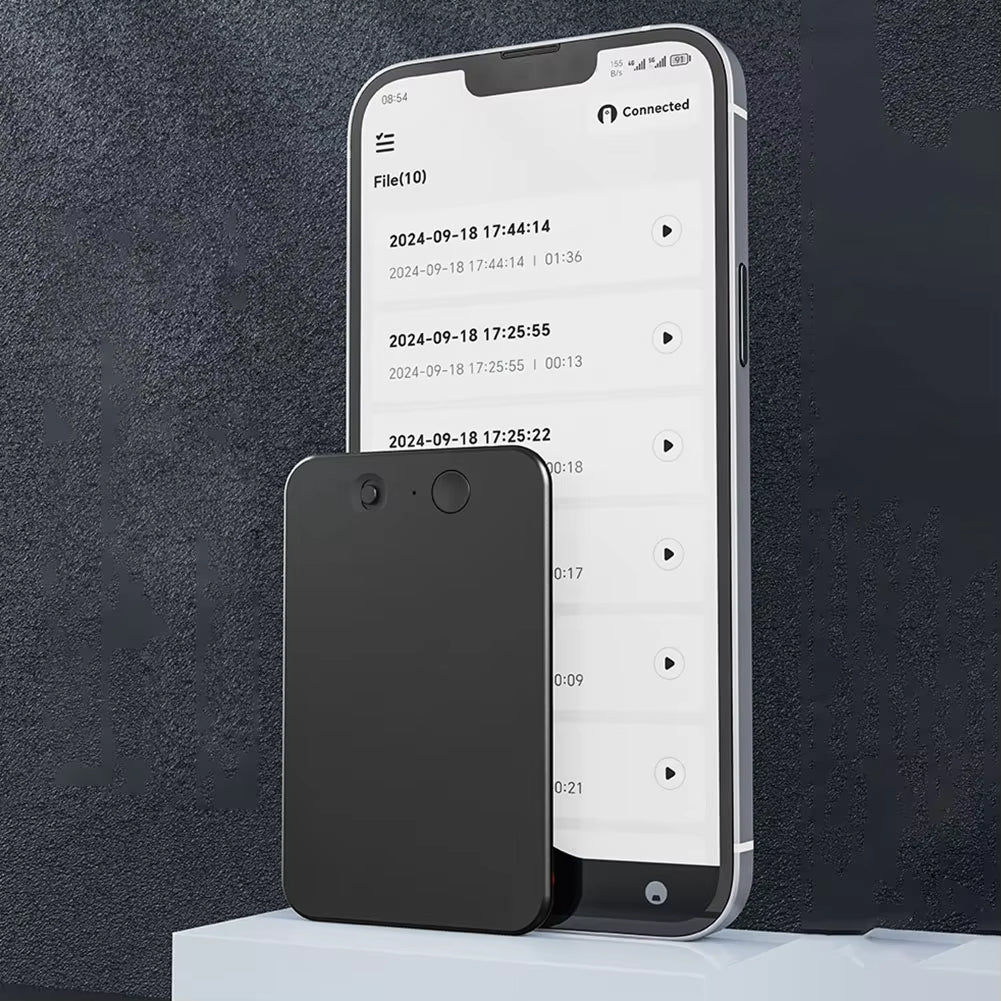 EchoScrib AI Voice Recorder - Best Meeting Transcription Device - 59-Language Real-Time Translation, AI Noise Reduction & 600 Mins Free Monthly Credit