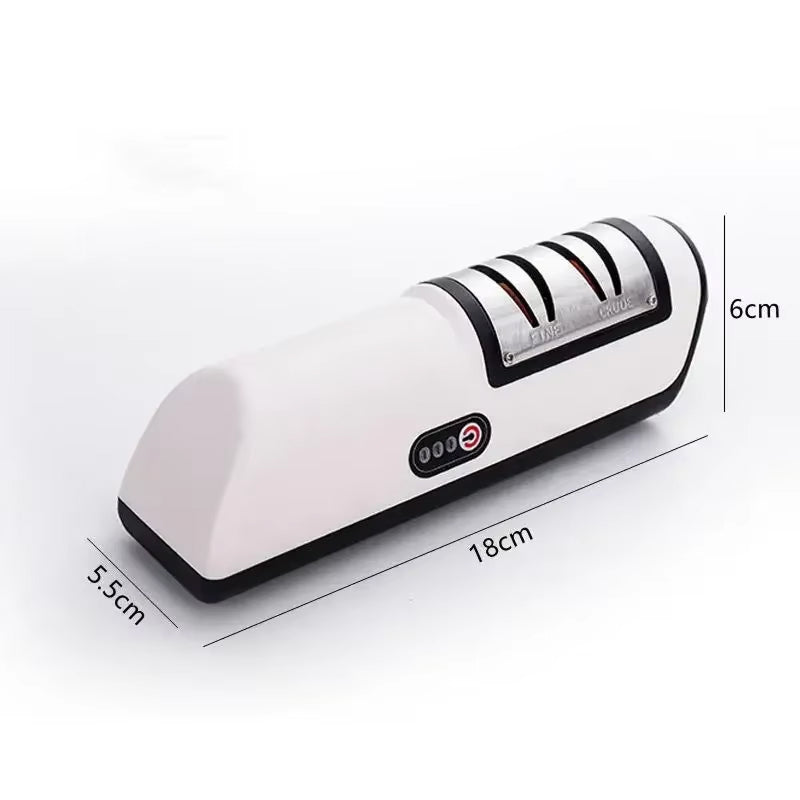 ElecKnyf Electric Knife Sharpener | Two Speed System | Wireless Battery | One Touch Control | Safe Slot Design