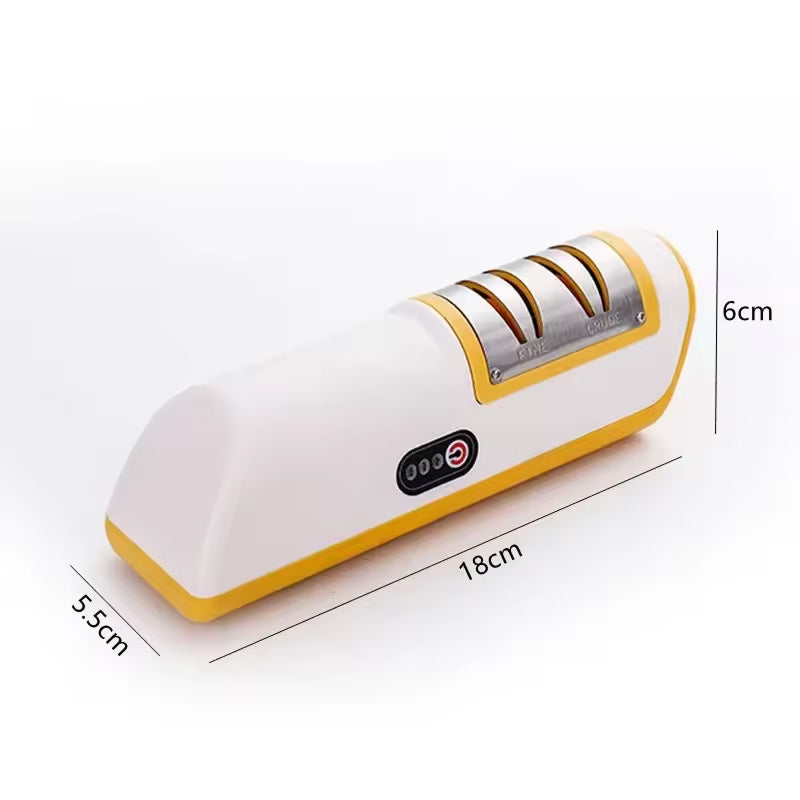 ElecKnyf Electric Knife Sharpener | Two Speed System | Wireless Battery | One Touch Control | Safe Slot Design