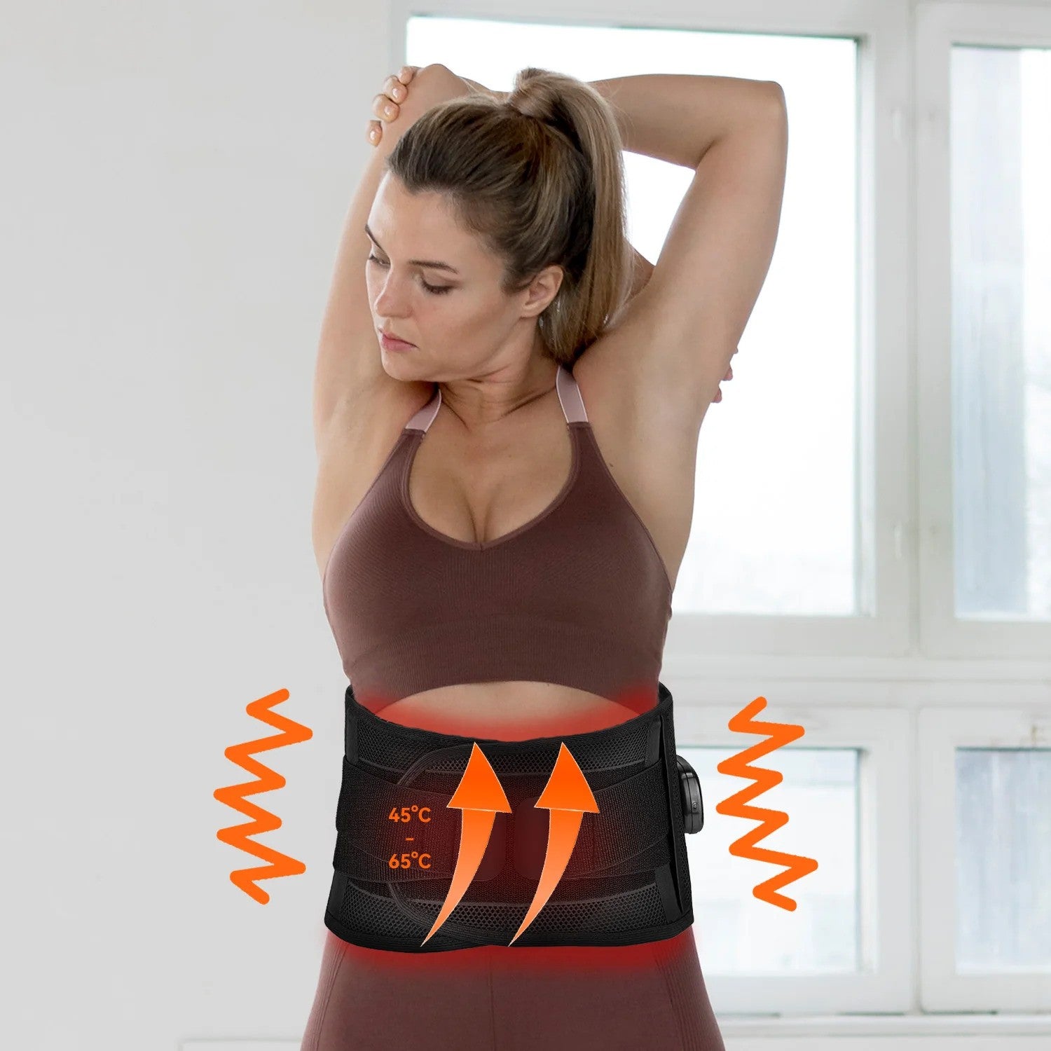 Red Light Therapy Heating Massage Waist Belt