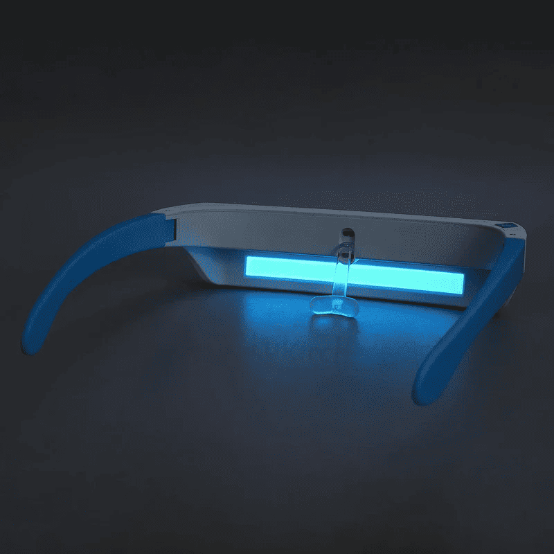 2-in-1 Red & Blue LED Light Wellness Glasses | Wearable Light Therapy for Visual Comfort & Mood Support