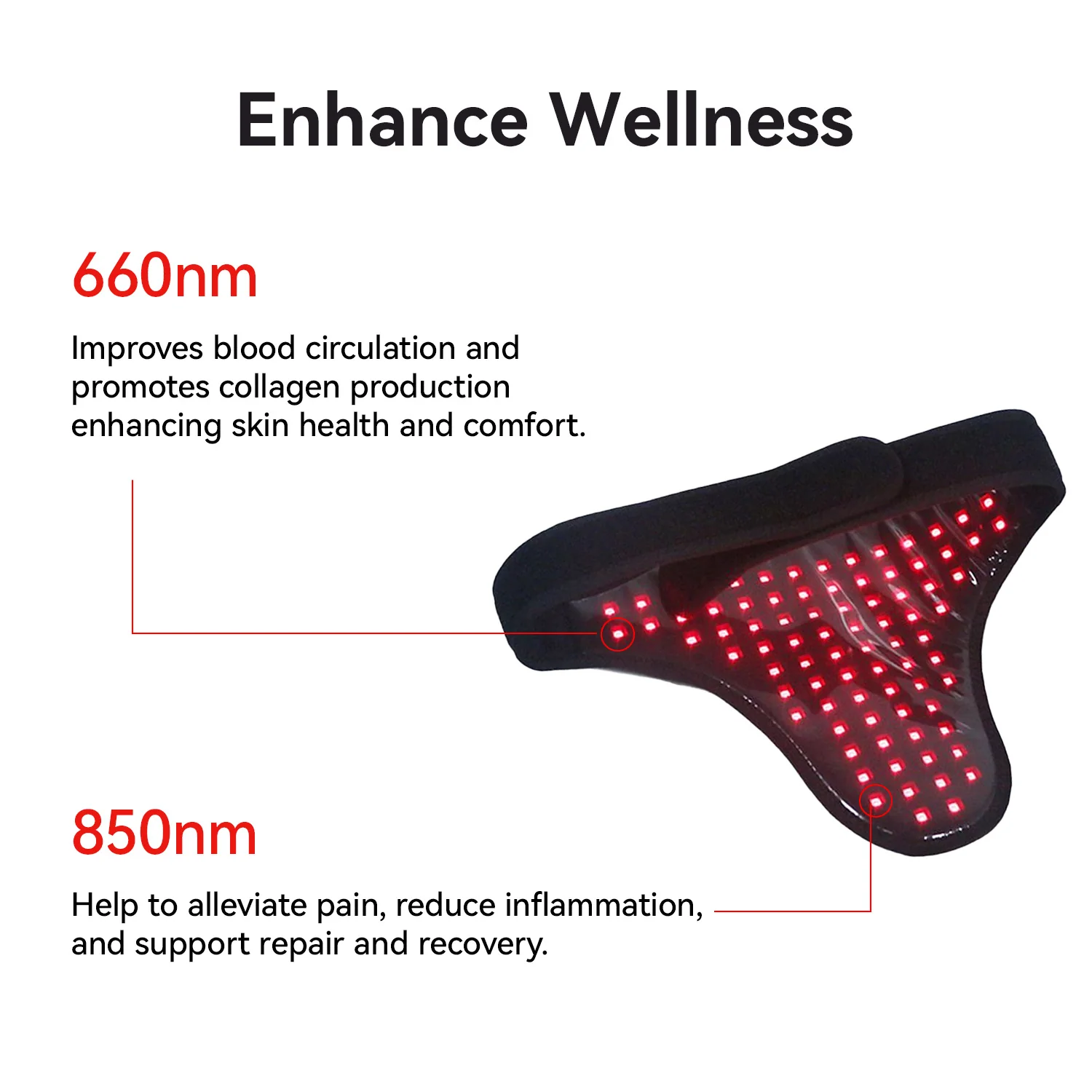 Red & Infrared Light Therapy Device for Intimate Area Wellness
