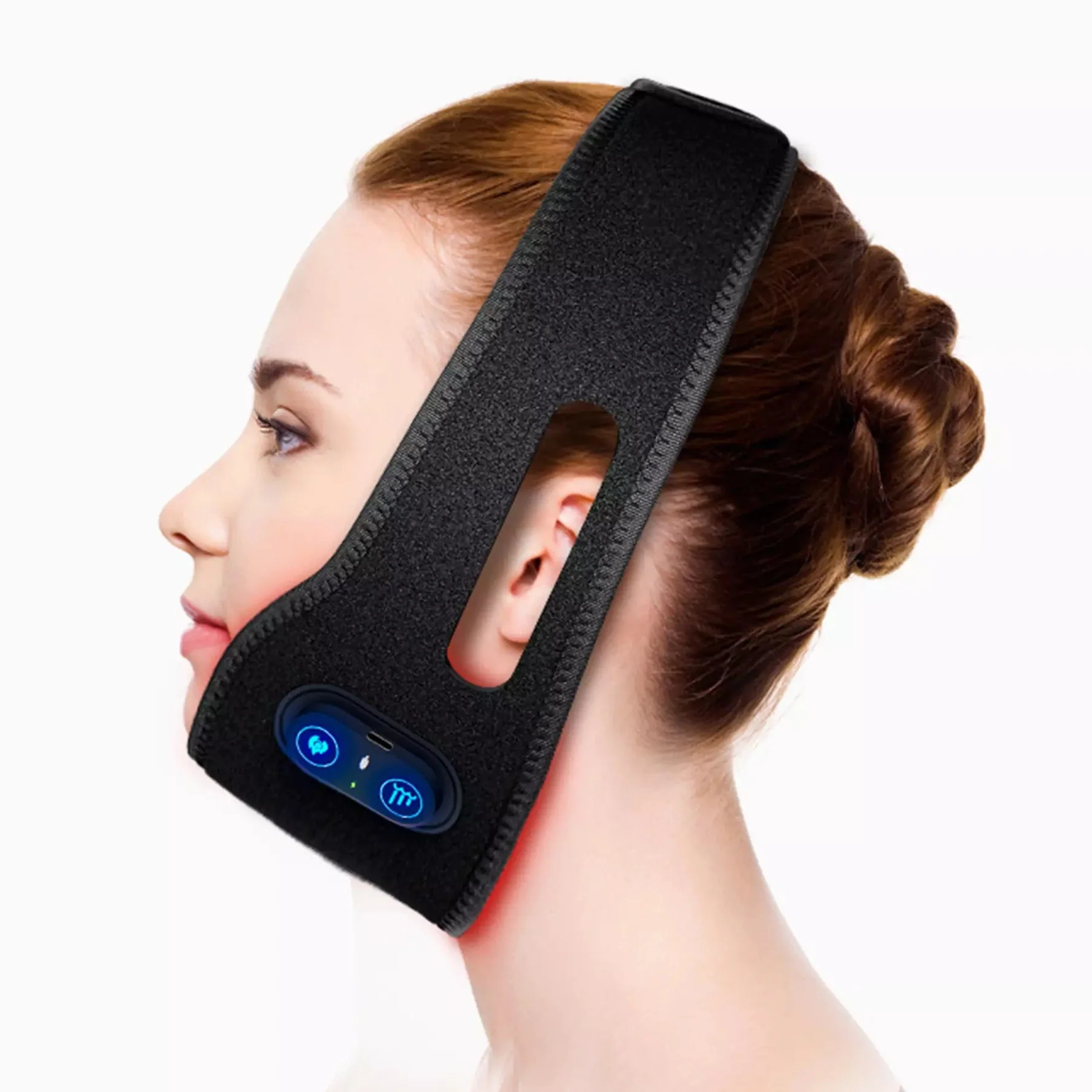 V Chin Red & Infrared Light Therapy Belt – Sculpt & Define Your Jawline