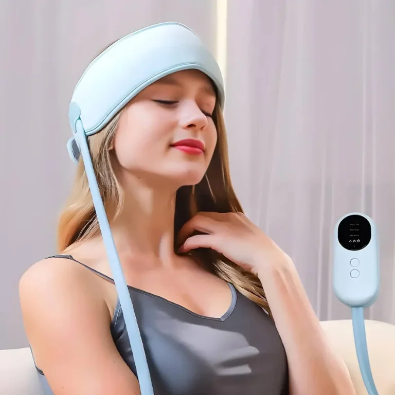 Electric Head Massager with Heat and Compression for Migraine and Headache