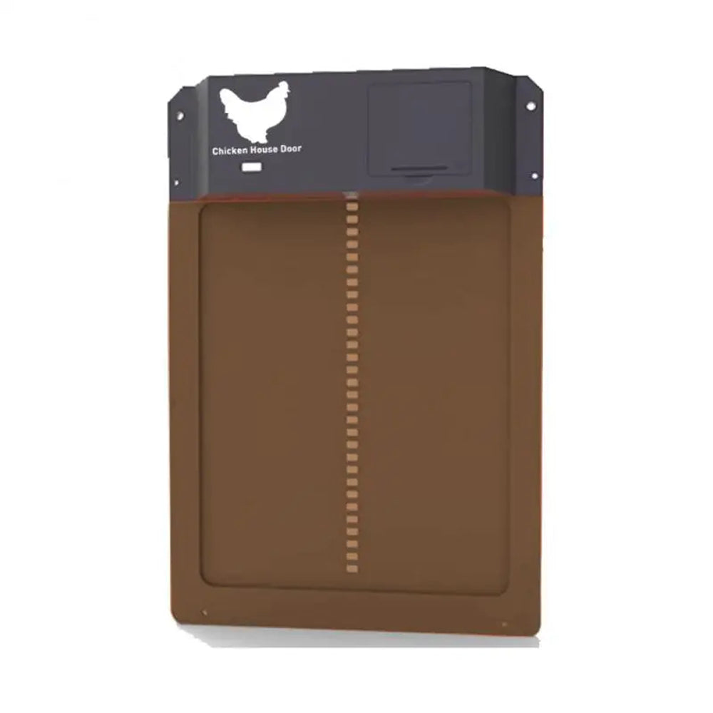 DuskiDeni Automatic Chicken Coop Door - Smart Light Sensor Poultry Opener - Predator Proof Waterproof Battery Powered Duck House Gate