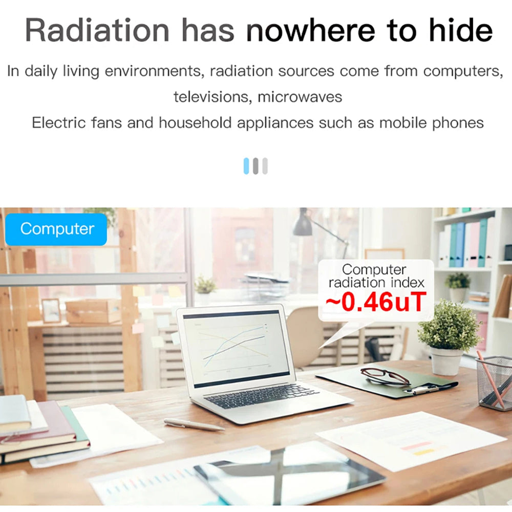Radiation Detector | EMF Meter | Multi Field Measurement | LCD Display Monitor