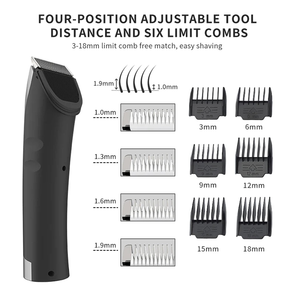 FuriCutx Professional Dog Grooming Clippers, Quiet Cordless Heavy-Duty Metal Pet Hair Trimmer for Small & Large Dogs