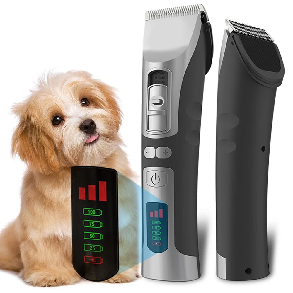 FuriCutx Professional Dog Grooming Clippers, Quiet Cordless Heavy-Duty Metal Pet Hair Trimmer for Small & Large Dogs
