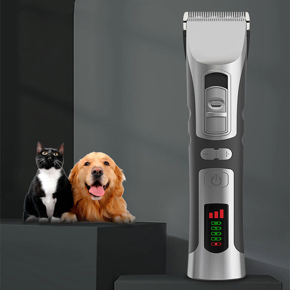 FuriCutx Professional Dog Grooming Clippers, Quiet Cordless Heavy-Duty Metal Pet Hair Trimmer for Small & Large Dogs
