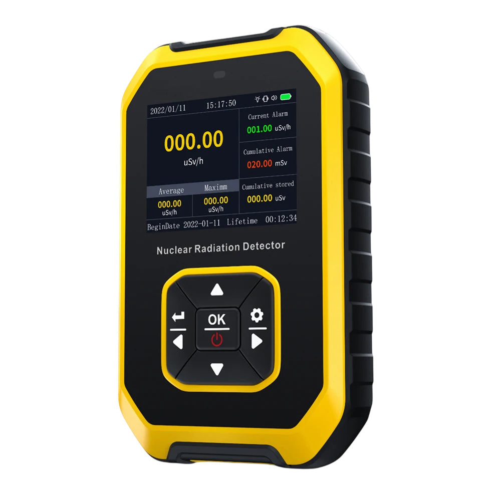 Geiglorix Geiger Counter | X γ β Ray Detection | Dose Rate Tracking | 1200mAh Battery | Impact Protection