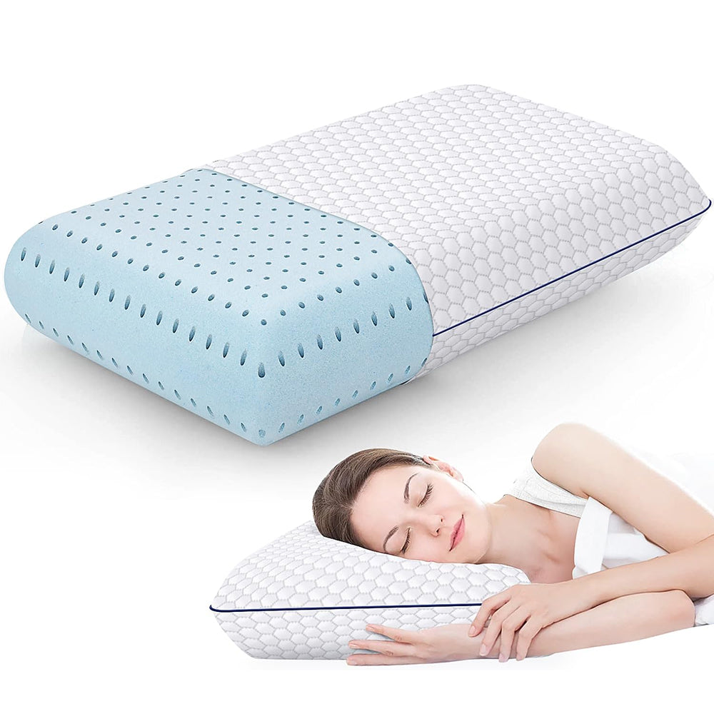 GeliPillex Cooling Gel Memory Foam Pillow Orthopedic Neck Support for All Sleepers