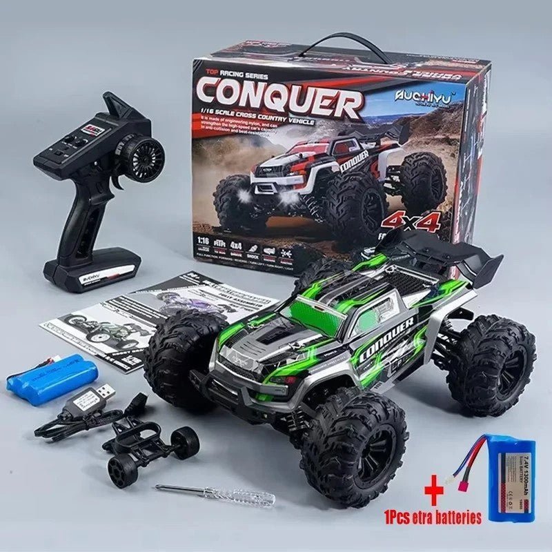 Conquer: 31 MPH Remote Control Racing Buggy - Monster Truck With Dual Batteries
