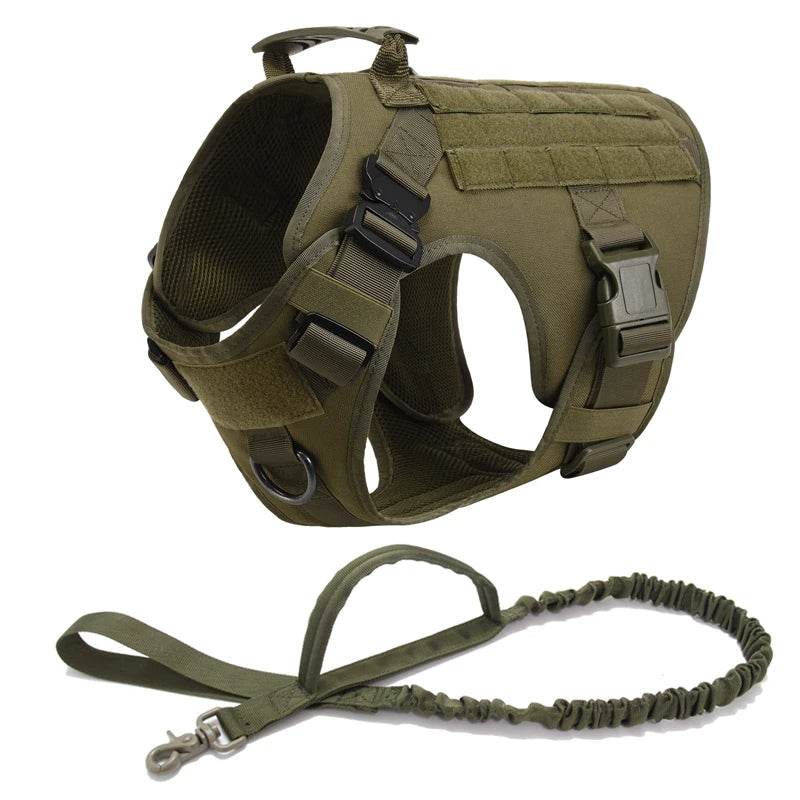KrachtGrip Heavy Duty Tactical Dog Harness with Handle