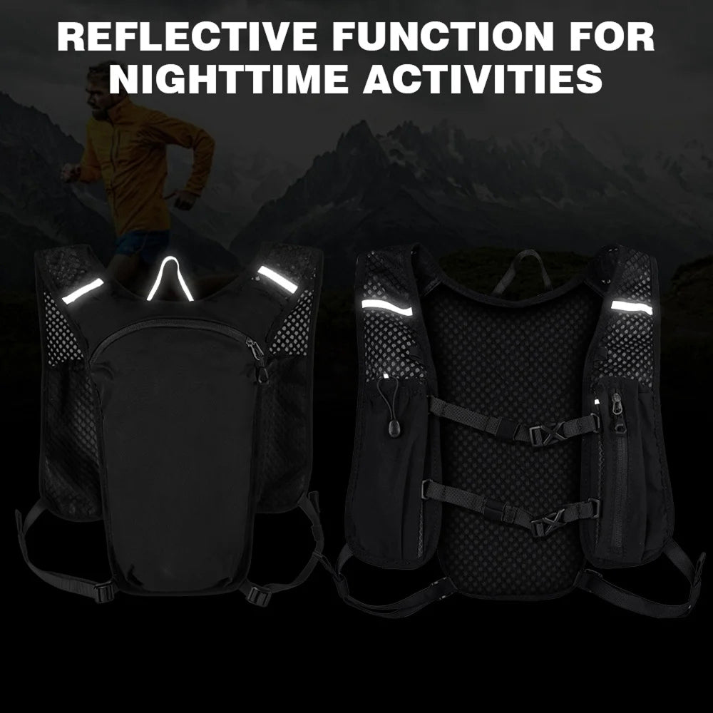 Hydrifiz Hydration Pack | 2L Storage Capacity | Breathable Mesh | Reflective Safety | Adjustable Fit