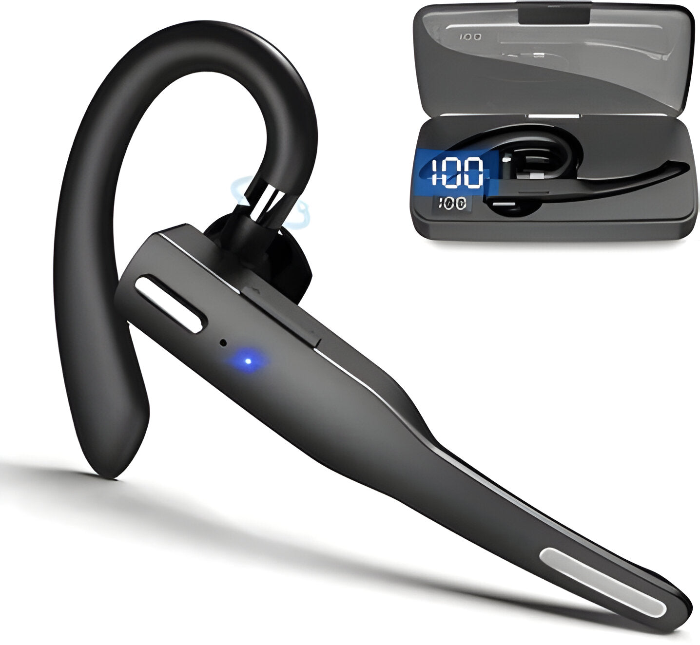 Trucker Dual Mic Wireless Bluetooth 5.1 Noise Cancelling Headset/Earpiece