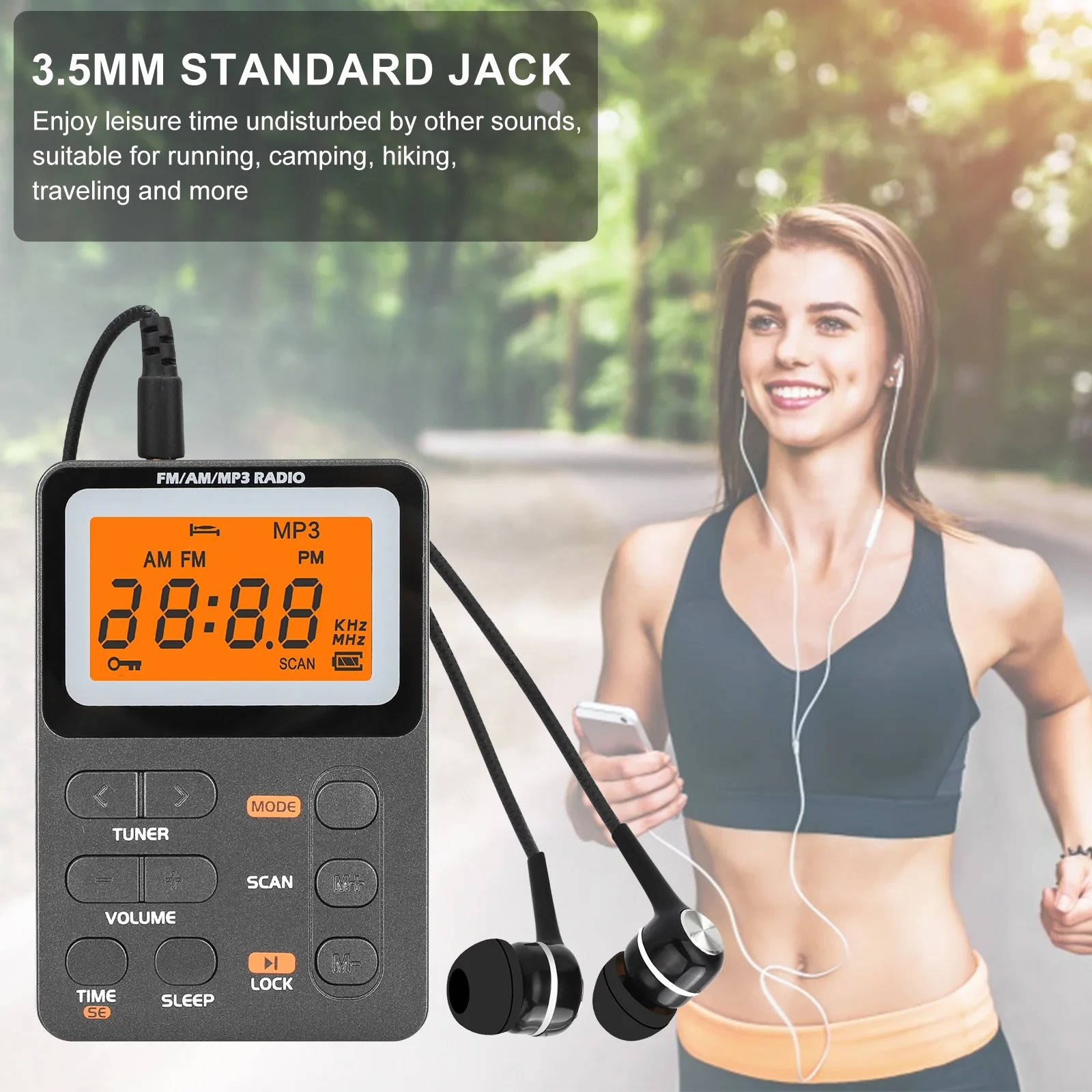 Pocket Am Fm Radio With Best Reception - Battery Operated Portable