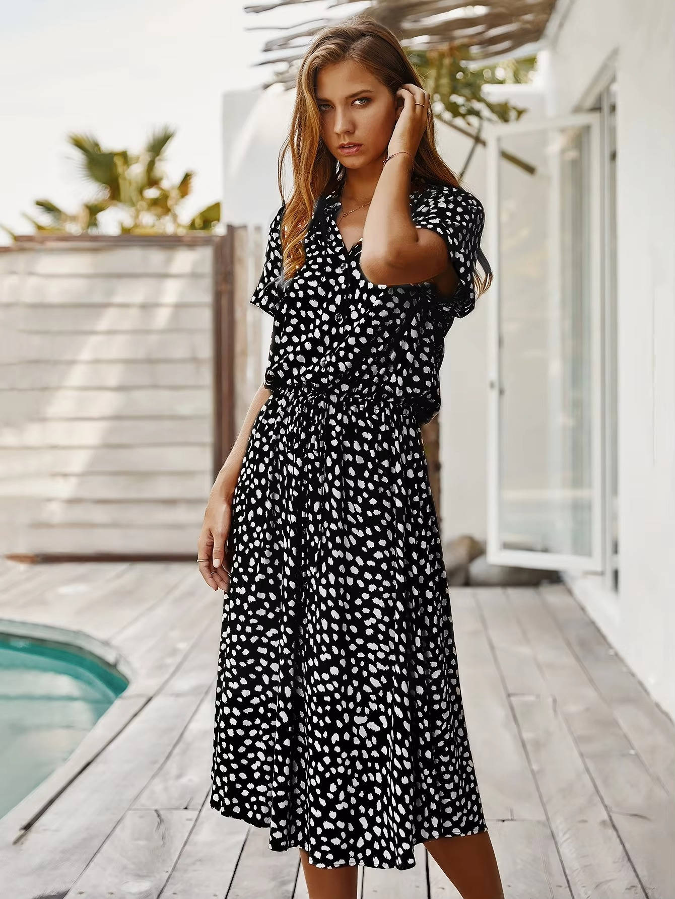 Womens Comfortable Summer Dress, Lightweight Casual Dress Breathable Soft Everyday Wear