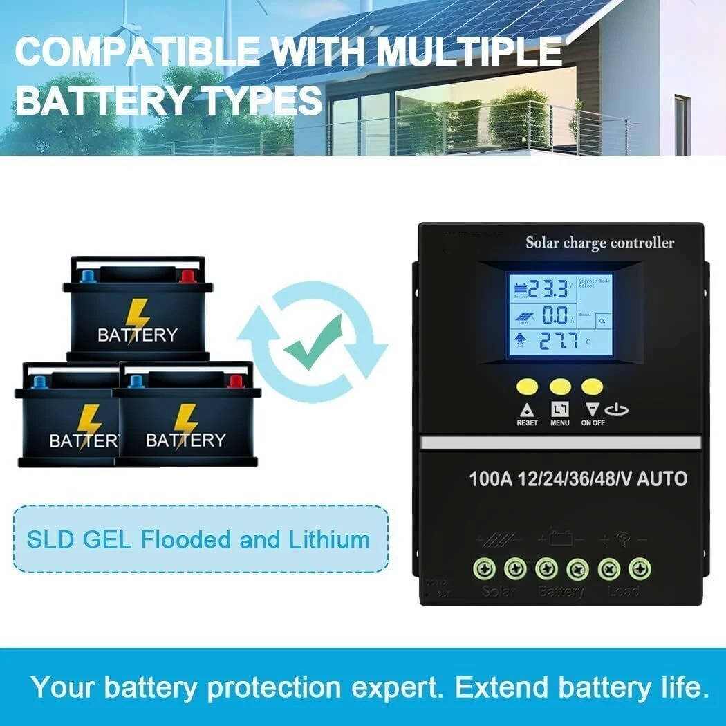 400w Solar Charge Controllers MPPT 12v/24v/36v/48v