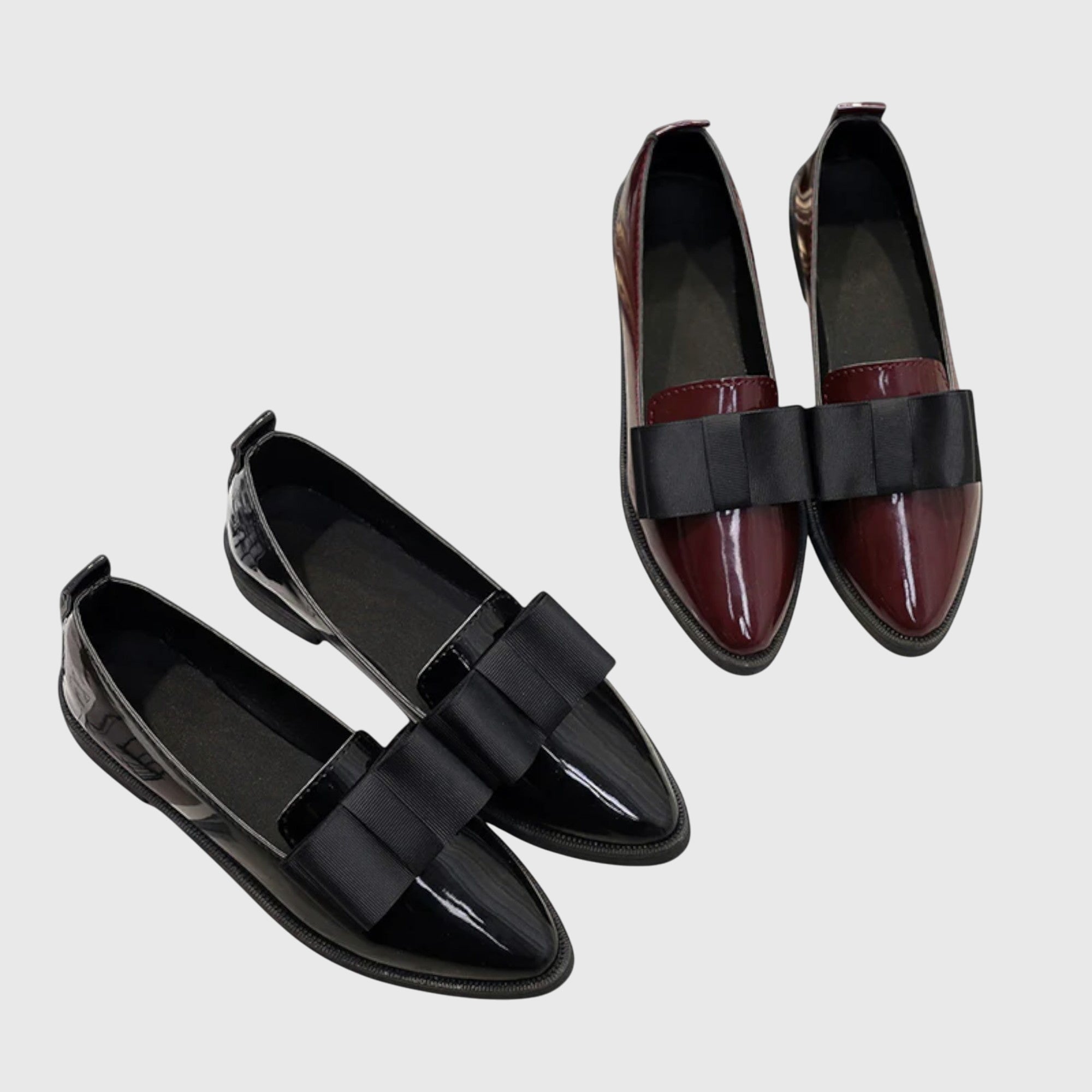 Women's Bow Pointed Loafers