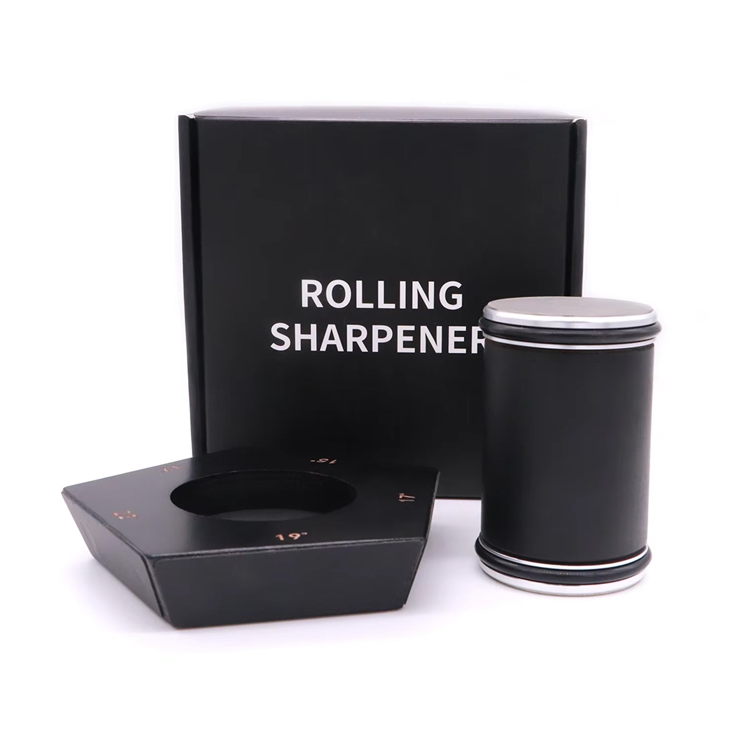 Knivratix Rolling Knife Sharpener | 5 Precision Angles | Diamond Disc Technology | No Electricity or Water Required