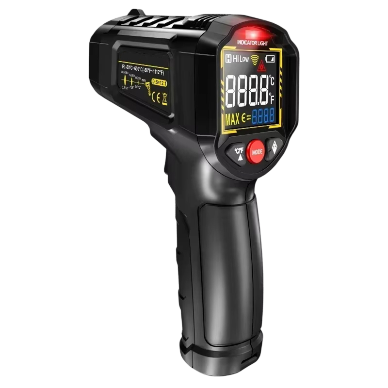 Lazeriok Infrared Laser Thermometer Non Contact Digital Temperature Gun for Kitchen Cooking Pizza Ovens Automotive Engine and HVAC Testing