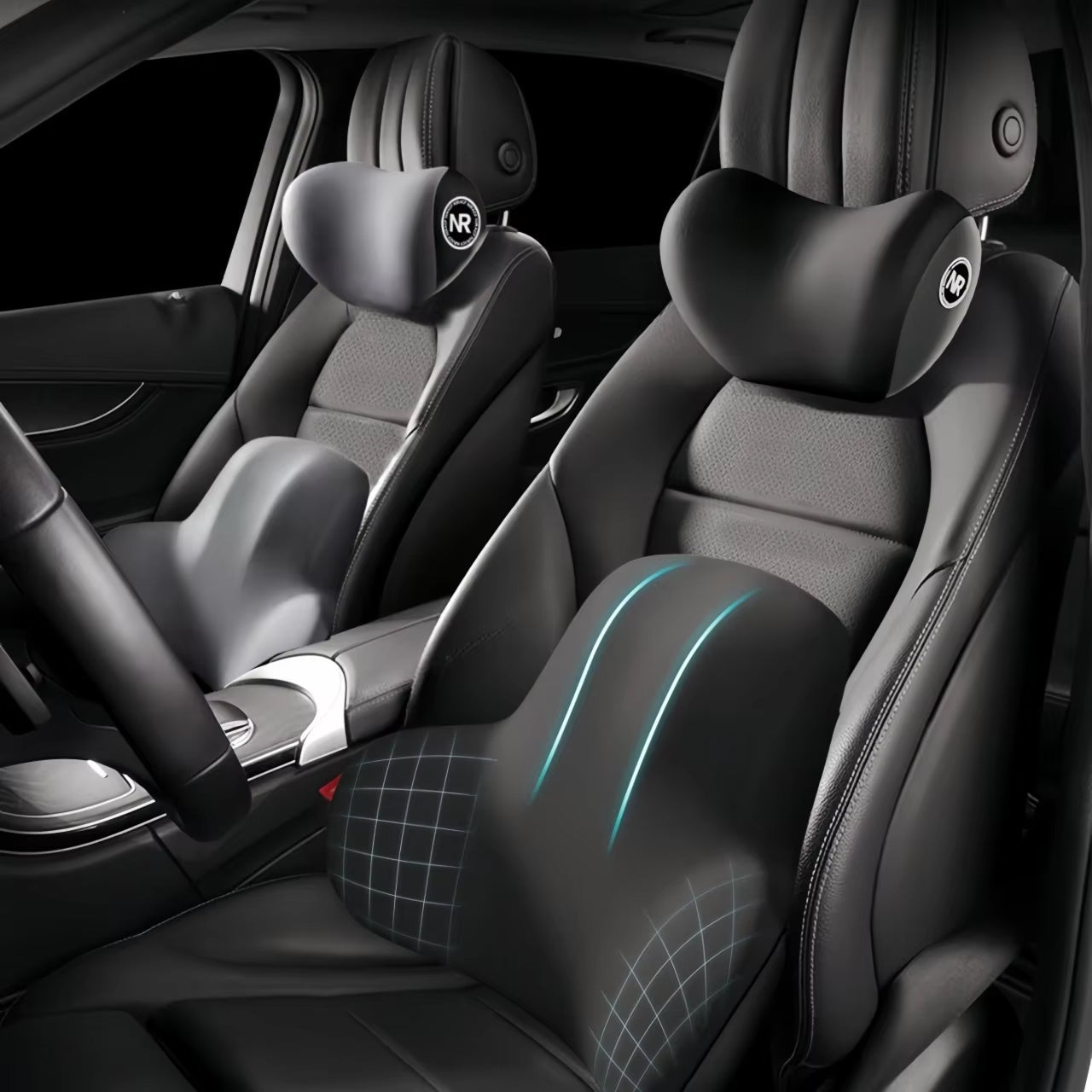 LubeCarok Ergonomic Car Lumbar Support | High-Quality Lumbar Pillow