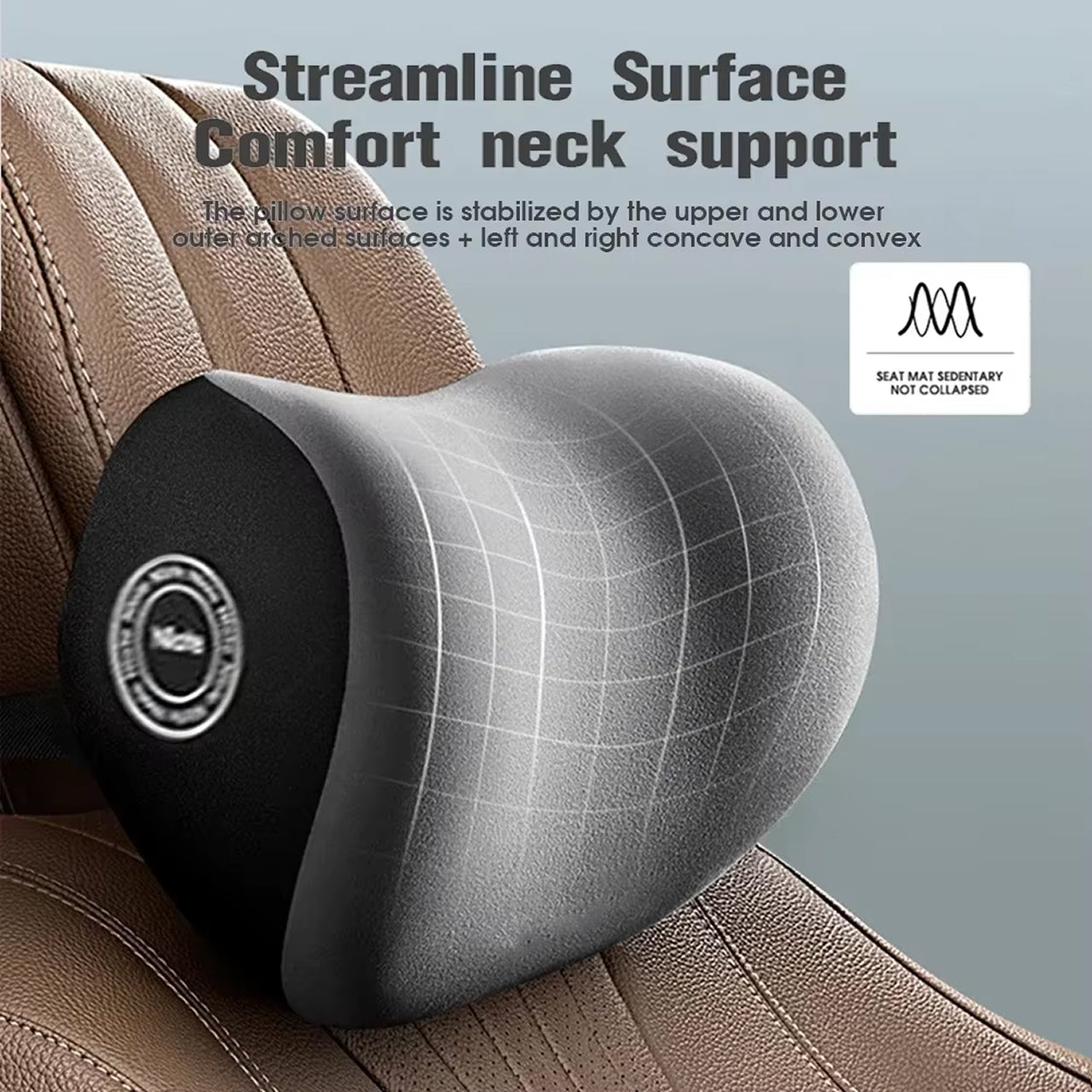 LubeCarok Ergonomic Car Lumbar Support | High-Quality Lumbar Pillow