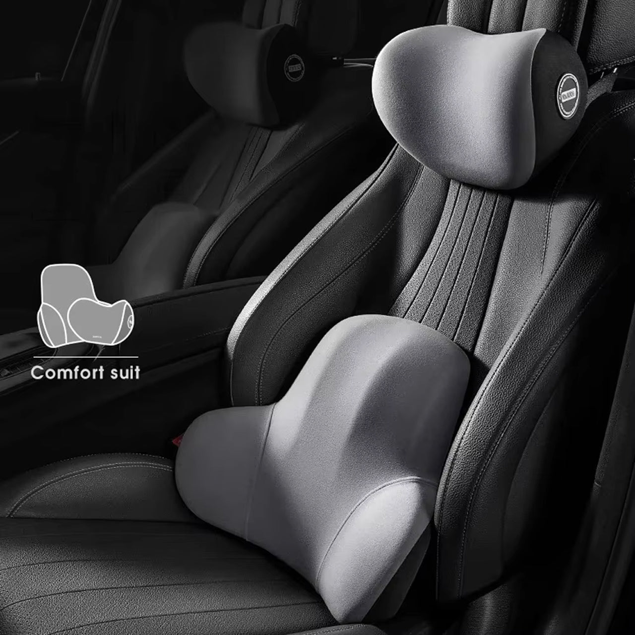 LubeCarok Ergonomic Car Lumbar Support | High-Quality Lumbar Pillow