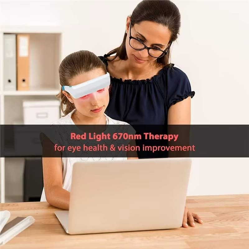 2-in-1 Red & Blue LED Light Wellness Glasses | Wearable Light Therapy for Visual Comfort & Mood Support