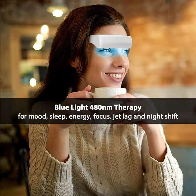 2-in-1 Red & Blue LED Light Wellness Glasses | Wearable Light Therapy for Visual Comfort & Mood Support