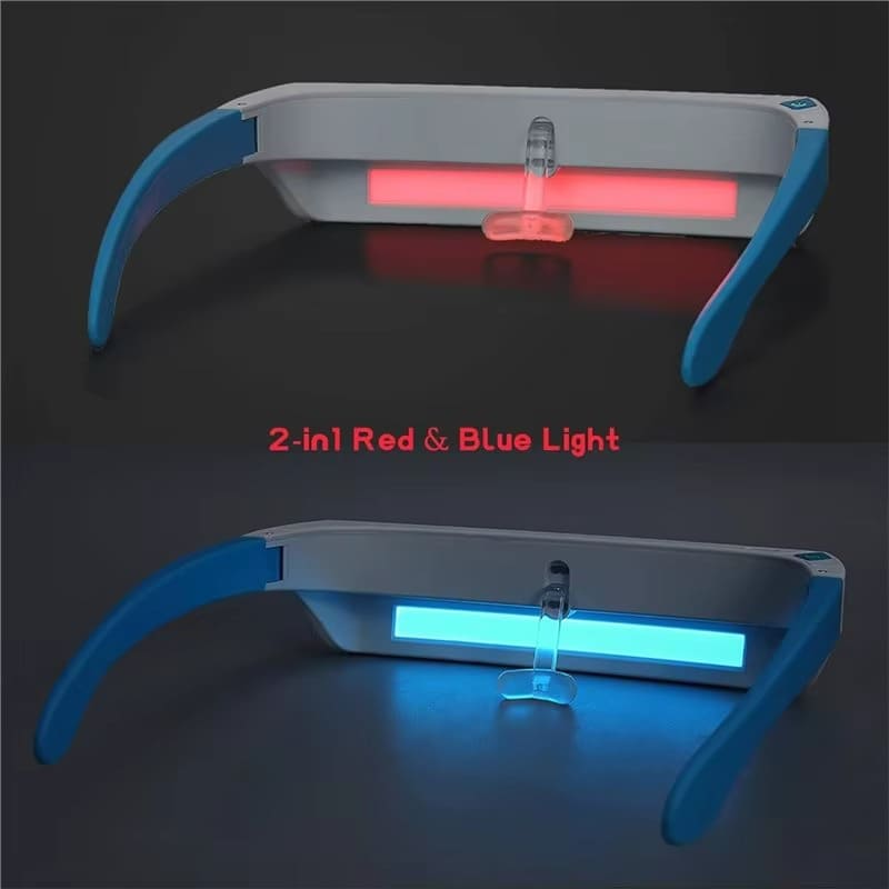 2-in-1 Red & Blue LED Light Wellness Glasses | Wearable Light Therapy for Visual Comfort & Mood Support