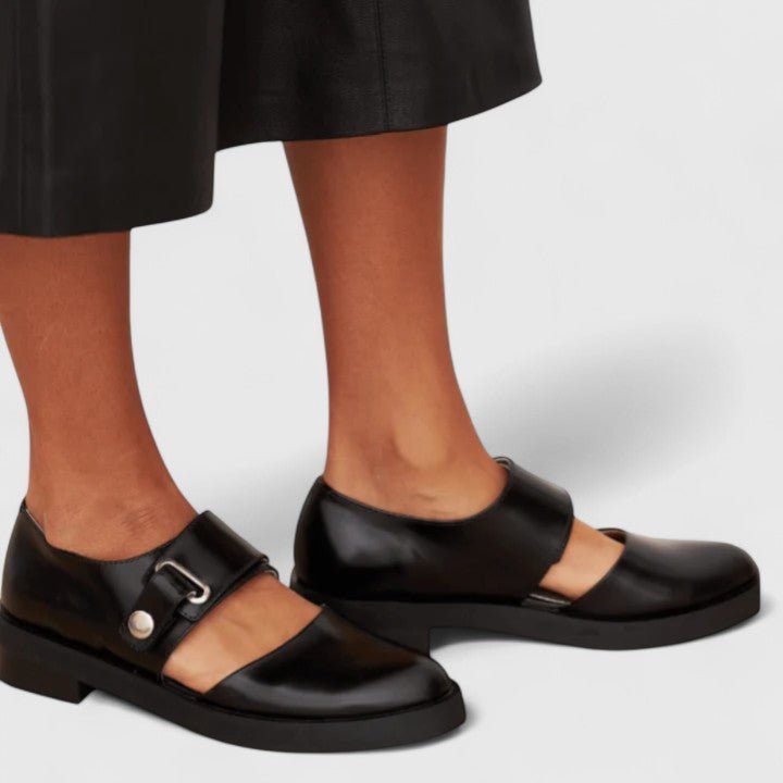 Mary Jane Shoes Wide Strap Chunky Sole Rounded Toe