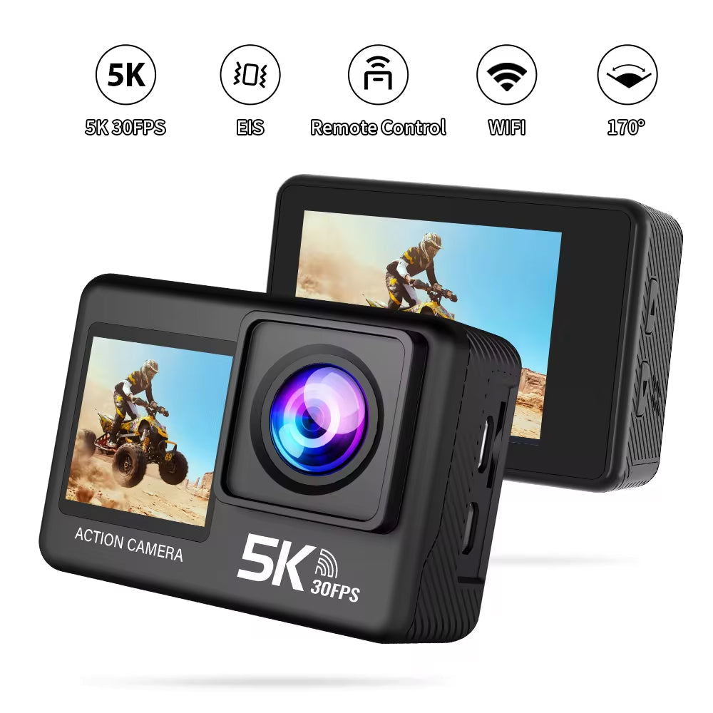 MatroDive Underwater Camera For Scuba Diving | 5K Ultra HD Video | Dual Screen | Image Stabilization | 30M Waterproof