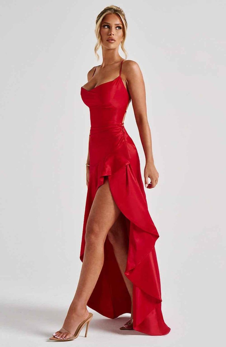 Maxi Dress with Ruffle Hem