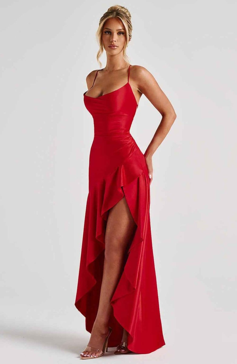 Maxi Dress with Ruffle Hem