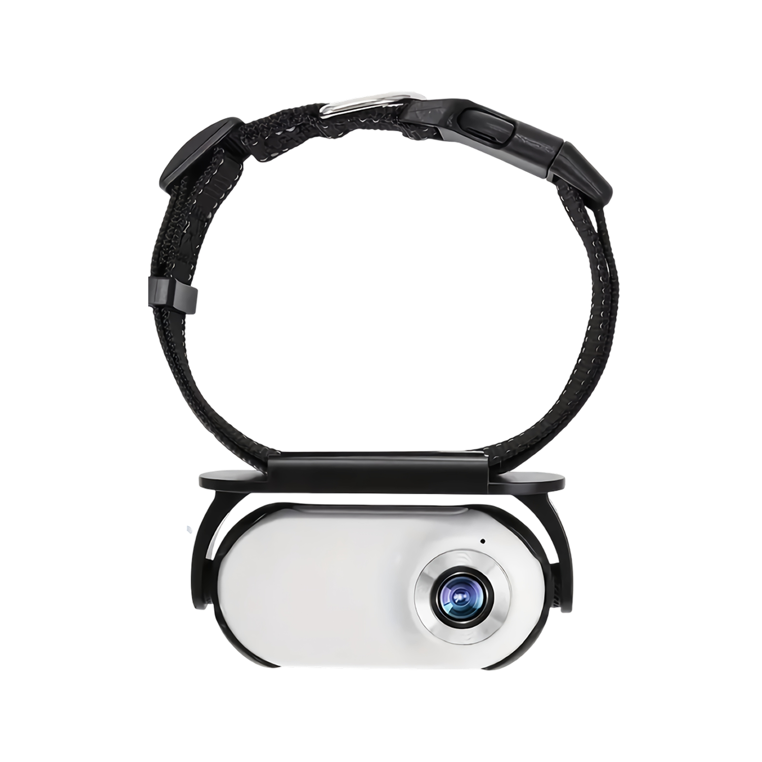 PawieView HD Pet Collar Camera | Wide-Angle Action Cam for Cats & Dogs Black