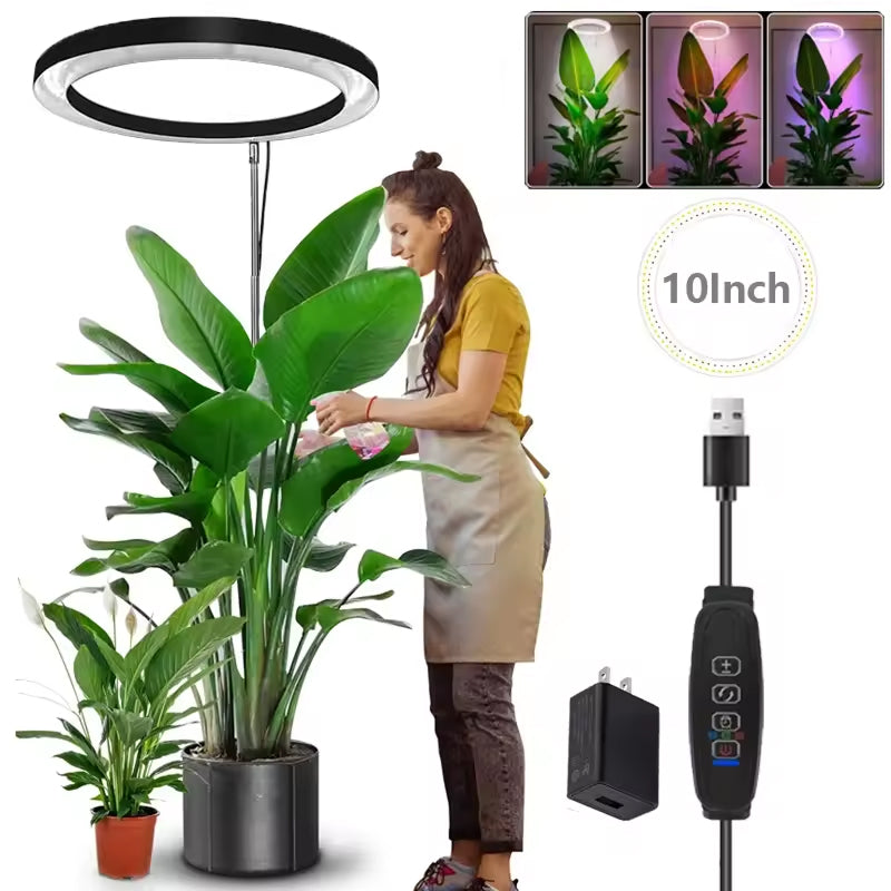 PlanTeraa Best Grow Lights For Indoor Plants - Full Spectrum LED