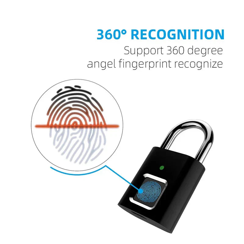 Smart Biometric Padlock with Fingerprint Access Control