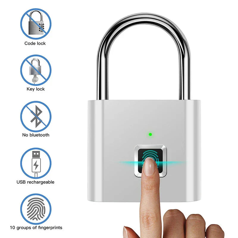 Smart Biometric Padlock with Fingerprint Access Control