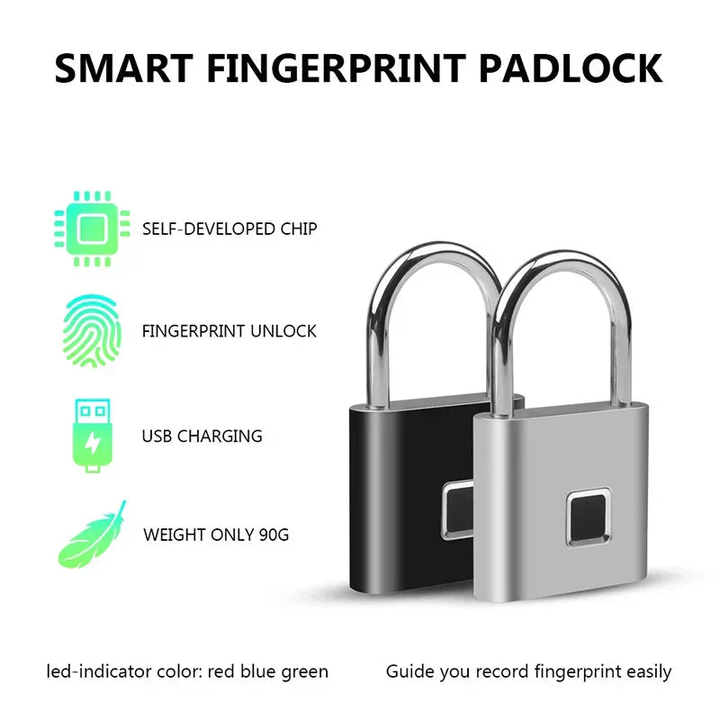 Smart Biometric Padlock with Fingerprint Access Control