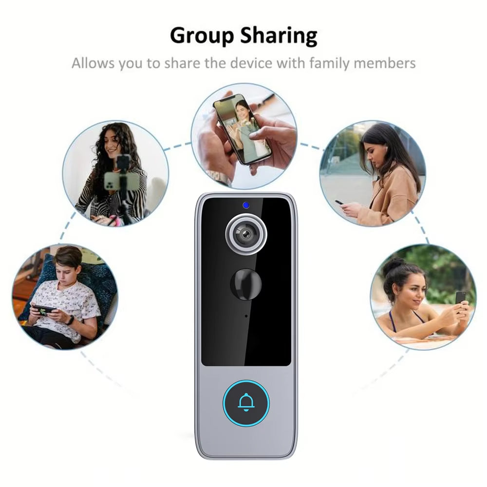 PurePeeki Best Camera Doorbell - No Monthly Subscription Fees