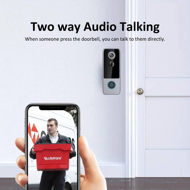 PurePeeki Best Camera Doorbell - No Monthly Subscription Fees