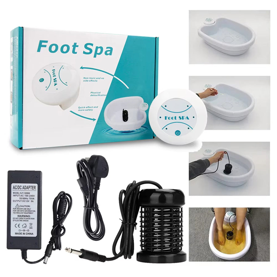 PureSolek Foot Detox Machine | Ionic Detox Therapy | Home Wellness Spa | Circulation Support