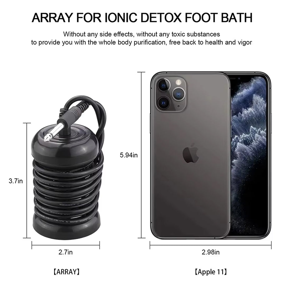 PureSolek Foot Detox Machine | Ionic Detox Therapy | Home Wellness Spa | Circulation Support