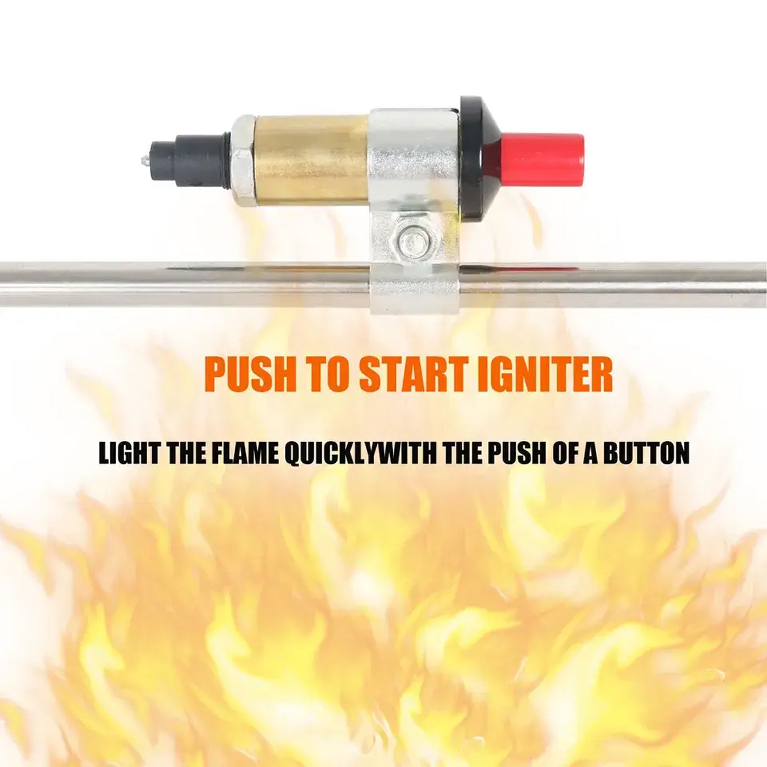 PyroScorc 800,000 BTU Propane Weed Burner - 3200°F Heavy-Duty Weed Torch with 10ft Hose, High-Heat Gas Torch for Garden, Lawn & Driveway, Flint