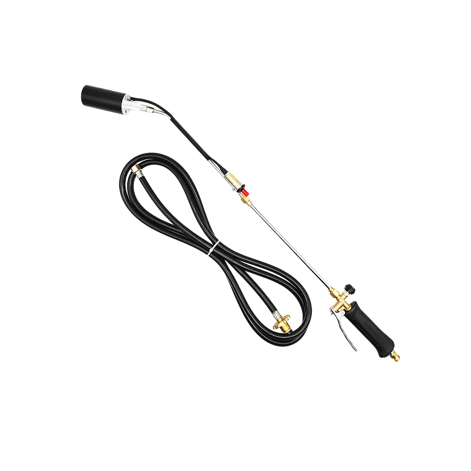PyroScorc 800,000 BTU Propane Weed Burner - 3200°F Heavy-Duty Weed Torch with 10ft Hose, High-Heat Gas Torch for Garden, Lawn & Driveway, Flint
