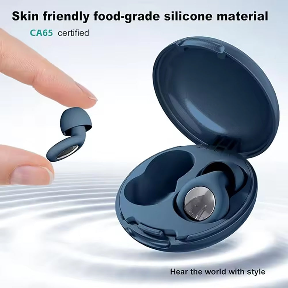 Silenzixu Noise Reduction Earplugs for Sleeping – Soft Silicone Reusable Ear Plugs for Snoring, Travel & Study