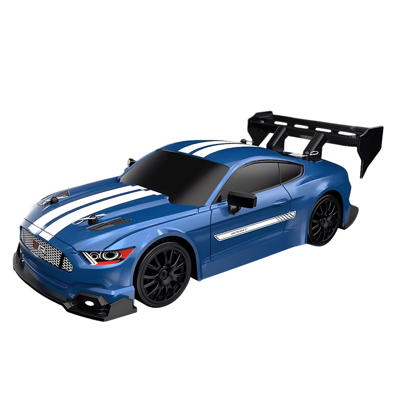 SkidFlux High-Speed RC Drift Car – 4WD Remote Control Sports Car with LED Lights & Interchangeable Tyres