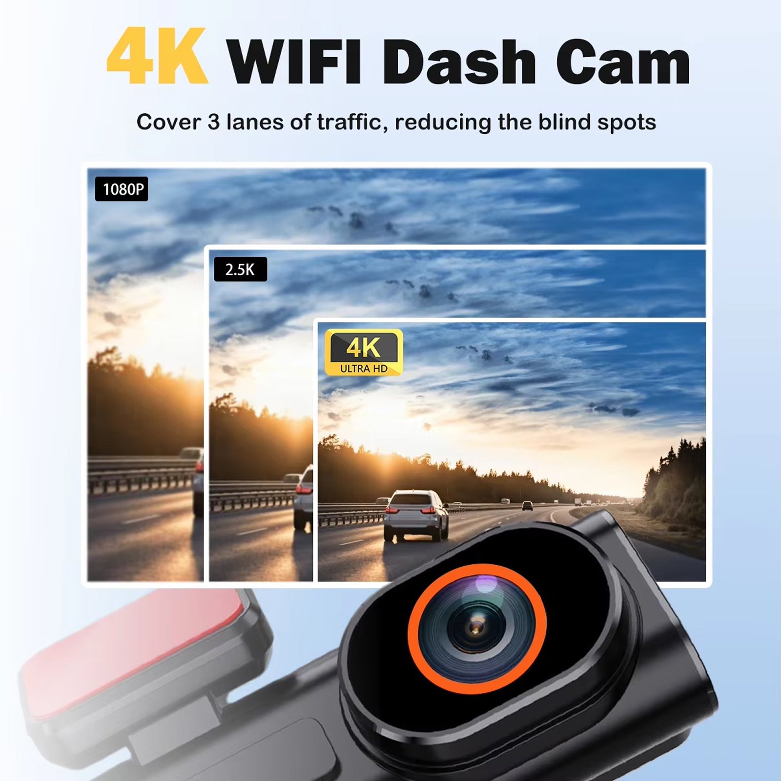 SnapiDual Wireless Dashcam | Dash Camera For Recording Daily Driving Footage